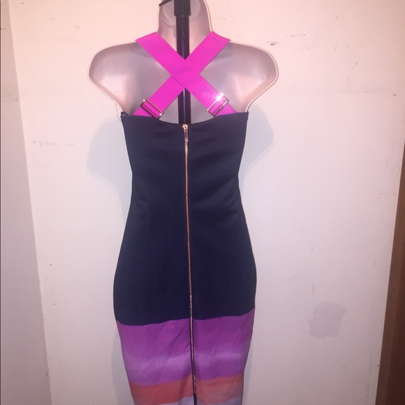 Ted Baker Marina Mosaic Bodycon Dress Size 0 $295 - Picture 7 of 8